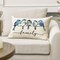 Home Sweet Home Bluebird Family Watercolor Throw Pillow Cover, 12 x 20 Inch Spring Summer Blue Cushion Case Decoration for Sofa Couch